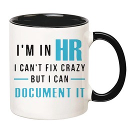 Fonhark - Taza divertida de HR, taza de café HR, taza de recursos humanos, regalo de recursos humanos, gerente de recursos humanos, director de recursos humanos, taza de café de 11 onzas