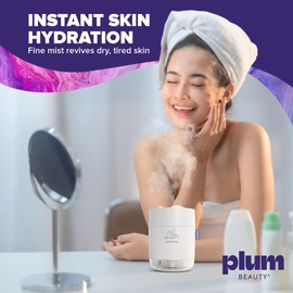 Portable Facial Steamer - Face Steamer for Facial Deep Cleaning, Facials and Hair Steamers for Home Facials Spa, Nano Ionic Face Cleanser Professional, USB Powered 2 Settings, Up to 12 Hour Use