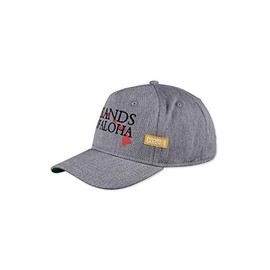 Coastal Strapback Cap Curved Visor Island Grey, Size: One Size, gray