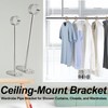 LEPEVNEY Ceiling-Mount Bracket for 25mm Dia Rods - Wardrobe Pipe