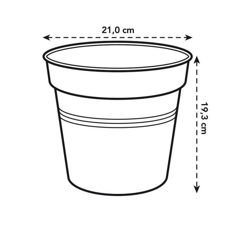 Elho Green Basics Growpot 21 - Growpot - Mild Terra