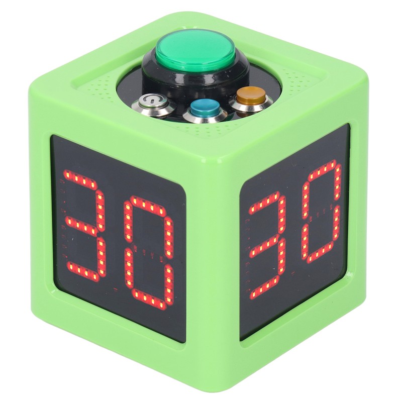 Cube Timer 1.4in 4 Sided Digital Shot Countdown Stopwatch for