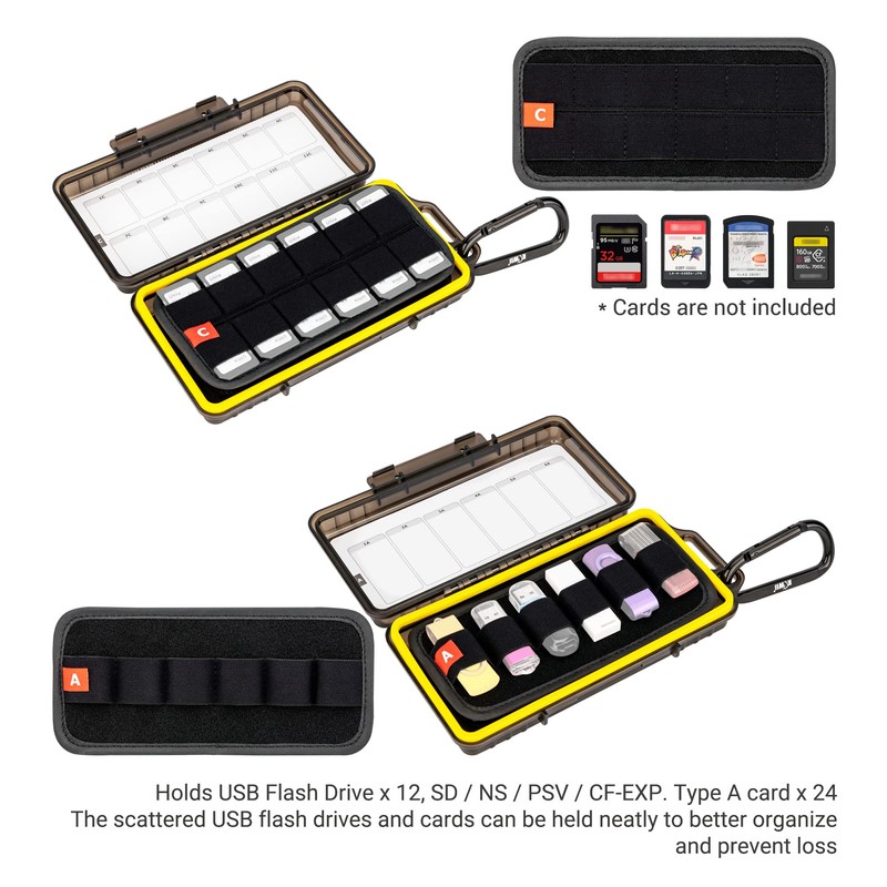 Durable USB Flash Drive Case, Thumb Drive Organizer for 12