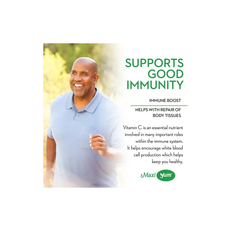 Maxi Health Gomitas Vitamina C Y Zinc 60 Unidades ,