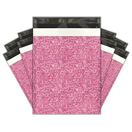 10x13 (100) Pink Confetti Designer Poly Mailers Shipping Envelopes Premium Printed Bags