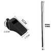 zalati 8 Pcs ABS Whistle with Lanyard Clear Sound for