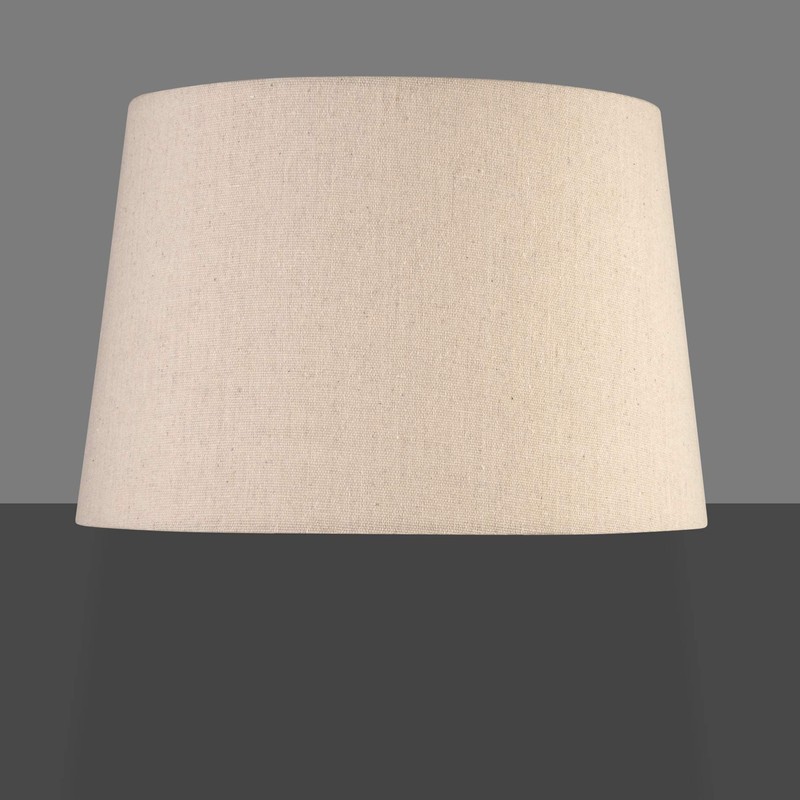 Queenswood Traditional Natural Linen Large Floor Lamp Shade - Shade