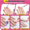 Tudaymol Pretend Play Nail Art Toy Kit,Kid-safe, Non-toxic Materials-Children Nail