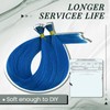 RUNATURE I Tip Hair Extensions Human Hair Blue I Tip