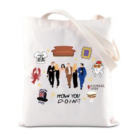 TGBJE Friend TV Show Tote Bag TV Show Inspired Quote Gift TV Show Merchandise Shopping Bag For TV Show Fans Friendship Gift (Sofa lobster tote)