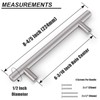 Probrico 5 Pack 6-3/10" Solid Stainless Steel Cabinet Pulls T