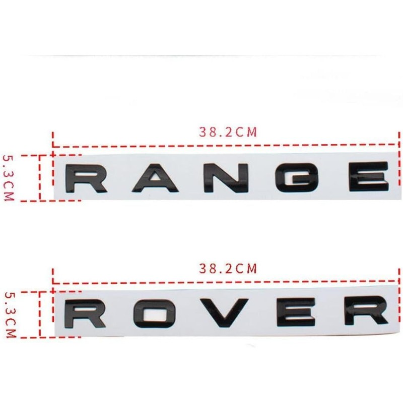 KAYTOW 2pcs OEM Letters Hood Trunk Tailgate Emblem Badge NAMEPLATE