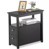 SEGAWE Side Table Small End Table with Storage for Small