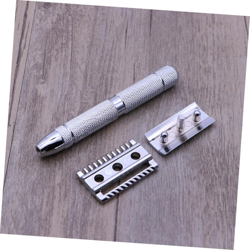 FOMIYES Men's Double Edge Safety Razor Stainless Steel Shaver for