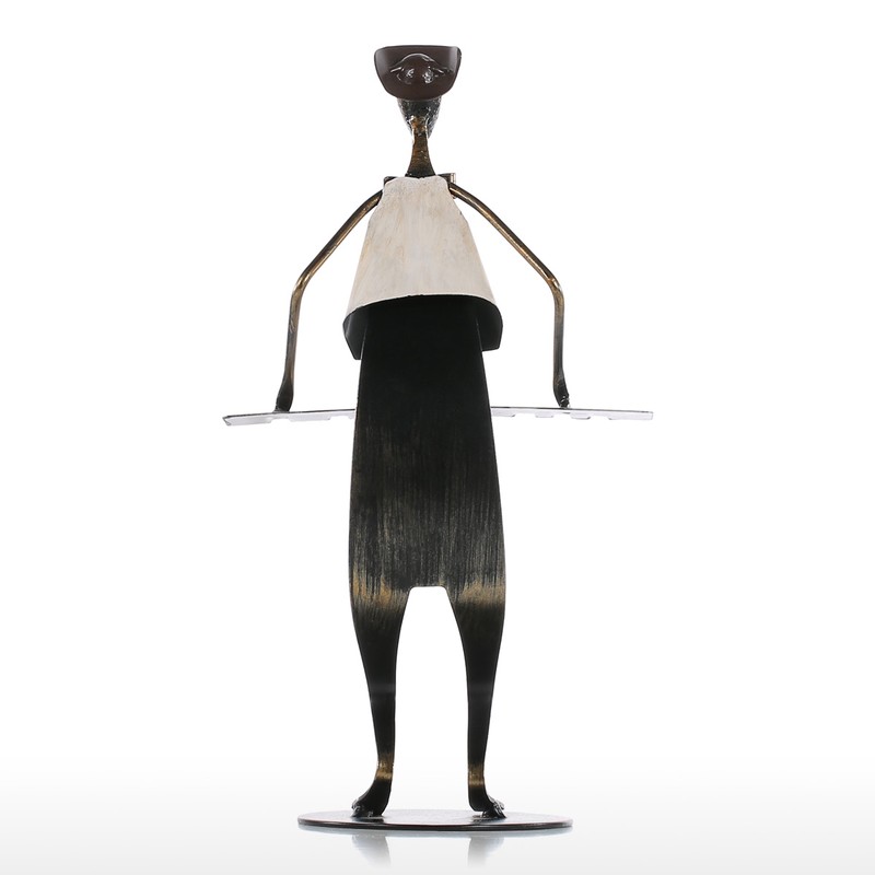 Cowboy Band / Piano Music Piano Playing Metal Iron Sculpture