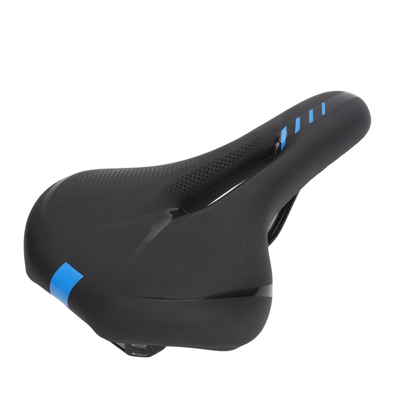 Road Bike Saddle Black Hollow Ergonomic Soft Silicone Sponge Tail