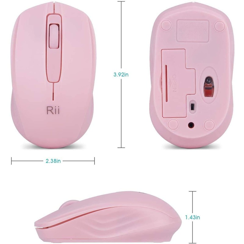 Rii Wireless Mouse,2.4G Portable Computer Mice for PC, Laptop, Windows,Office