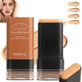 Base De Maquillaje En Barra Flawless Eraser, Base De Maquillaje Coreana Hidratante Y Ligera Con Brocha, Maquillaje En Barra Multiusos, Resistente Al  