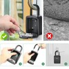 ROEOWENE Key Safe with Shackle Waterproof Key Safe with Number