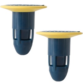 TUMYES Tapón de Drenaje de Núcleo de Alcantarillado, Tapón de Drenaje de Ducha para Baño, Filtro de Drenaje de Piso, Valvula Antiolores, para Evitar Obstrucciones y Olores (Azul 2 Unidades)