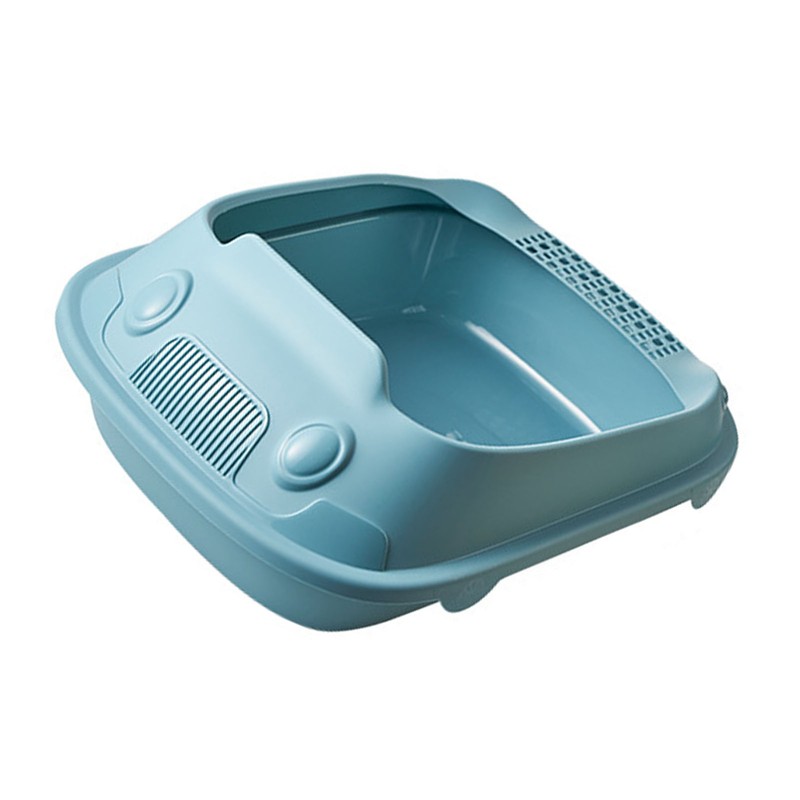 Semi Enclosed Cat Litter Box Odor Insulation Prevent Slip Large