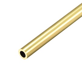 sourcing map Brass Round Tube, 300mm Length 9mm OD 1.5mm Wall Thickness, Seamless Straight Pipe Tubing