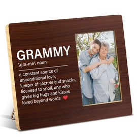 JioJio Chan Grammy Gifts Picture Frame - Mothers Day Gift for Grandma, 4 x 6 Inch Photo Frame with Grammy Definition