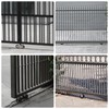 LONGRUNFORU 4" X 2" Sliding Gate Rollers, Cast Iron V