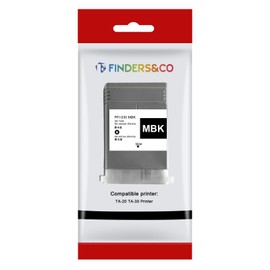 F FINDERS&CO PFI-030 MBK Pigment Ink Cartridges for PFI 030 PFI030 Ink Replacement for imagePROGRAF TA-20 TA-30 TM-240 TM-340 Printer (1x PFI030MBK)