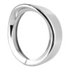 7in Silver Headlight Trim Ring Motorcycle Light for Touring Road