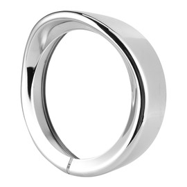 7in Silver Headlight Trim Ring Motorcycle Light for Touring Road Auto Accessories