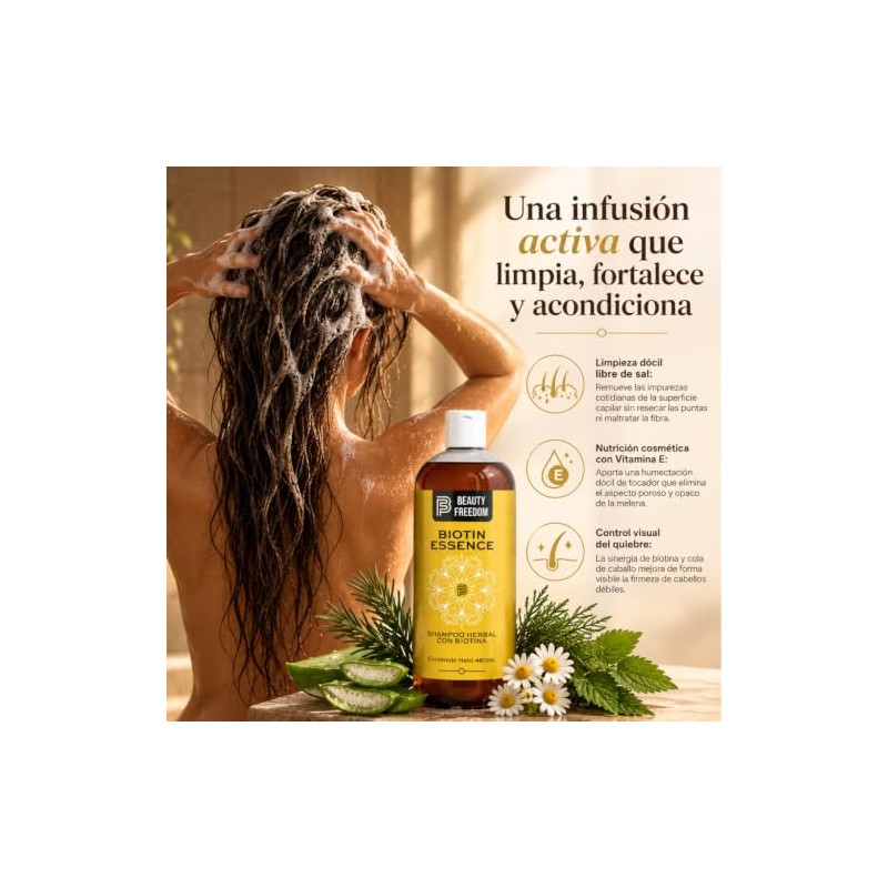 Biotin Essence Shampoo - Beauty Freedom - 480ml - Shampoo