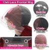 99j Burgundy Lace Front Wigs Human Hair 250% Density 13x6