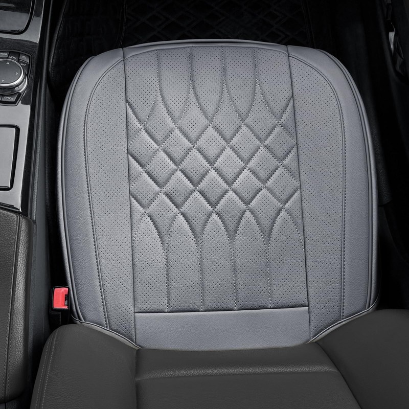 1-Pack Leather Front Car Seat Covers - Bottom Car Seat