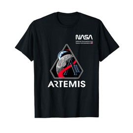 NASA Artemis II Mission Patch Worm Logo T-Shirt