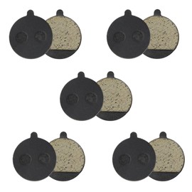 5 Pairs Disc Brake Pads, Round Bike Brake Pads, Semi-Metal Bicycle Friction Pads, Semi-Metallic & Resin Brake Linings Pad, Cycling Brake Pad Replacement Accessories, Suitable for Electric Scooters/MTB