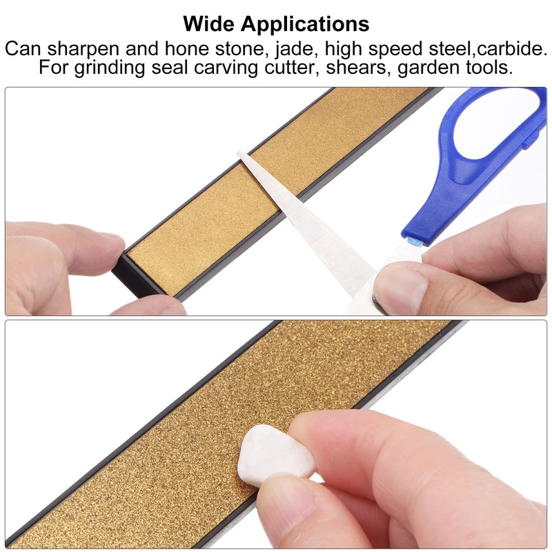 uxcell Diamond Sharpening Stone, 6" x 0.8" (150mm x 20mm)