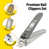 Nail Clipper Set,Premium Stainless Steel Fingernail and Toenail Clipper Cutters
