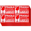 Handling Caution Seal, 100 Pieces, Fragile Goods Seal, Luggage Tag