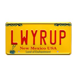 Celebrity Machines Breaking Bad | LWYRUP | Metal Stamped License Plate