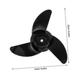 SUPVOX Propeller Paddle Boat Propeller Electric Motors Fishing Boats Kayak Trolling Motor Drill Propeller for Kayak Boat Motors Part Trolling Motor Prop Boat Part Black