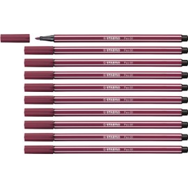 Premium Fibre-Tip Pen - STABILO Pen 68 - Pack of 10 - Purple