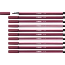 Premium Fibre-Tip Pen - STABILO Pen 68 - Pack of 10 - Purple