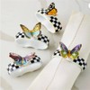 MacKenzie-Childs Butterfly Toile Napkin Rings Set of 4
