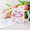 Diztoud Tasse Mama, Muttertagsgeschenke für Mama, Beste MAMA der Welt