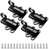 Hordion 4 Packs Self Closing Latch Spring Door Lock, Resilient