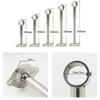 Mdurian 4 pieces curtain rod bracket, stainless steel wall bracket,