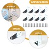 iplusmile Blind Brackets Blind Holder: 8pcs Metal Hold Down Brackets