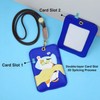 ID Badge Holder with Adjustable Lanyard - Double-Sided Card Slots