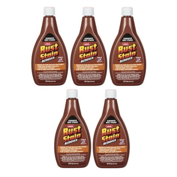 Whink Rust Stain Remover, 16 Fluid Ounce - Pack of 5